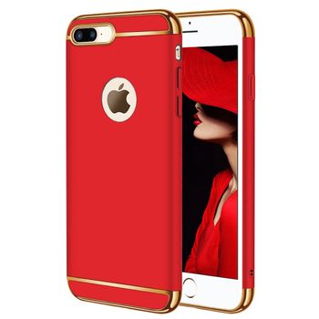 Husa telefon apple iphone 8 ofera protectie 3in1 ultrasubtire lux black red