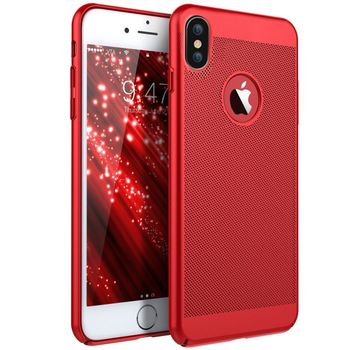 Husa telefon aerisire apple iphone xs, ofera protectie ultrasubtire red