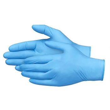 Manusi unica folosinta albastre 100bucati cauciuc nitrilic, antialergenice, xl