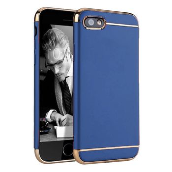 Husa telefon apple iphone 8 ofera protectie subtire 3in1 lux blue matte full