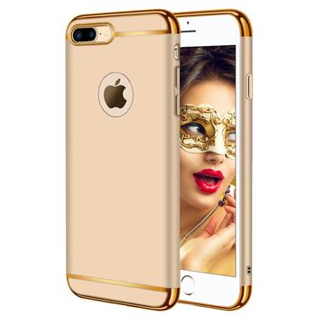 Husa telefon apple iphone 8 plus ofera protectie 3in1 ultrasubtire lux gold matte
