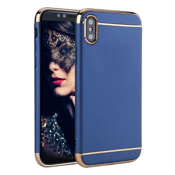 Husa telefon apple iphone xs, ofera protectie 3in1 ultrasubtire lux blue