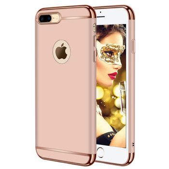 Husa telefon apple iphone 8 ofera protectie 3in1 ultrasubtire lux rose gold matte