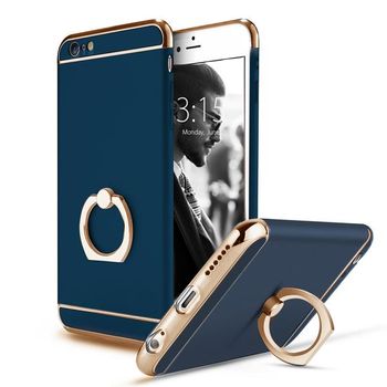 Husa telefon iphone 6plus /6s plus ofera protectie 3in1 ultrasubtire - imperial blue g ring