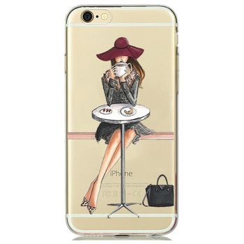 Husa telefon iphone 7 ofera protectie ultrasubtire - paris lady