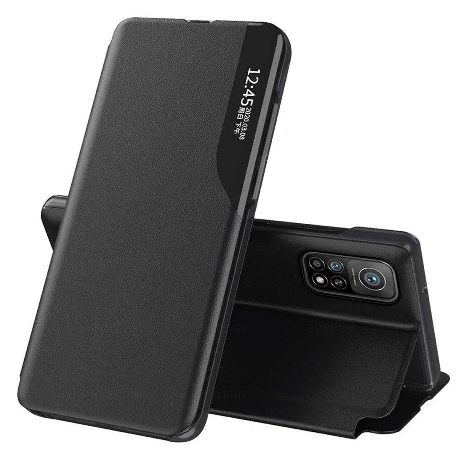 Husa tip carte Techsuit - eFold Series - Xiaomi Mi 10T / 10T Pro - Black fotografia produsului