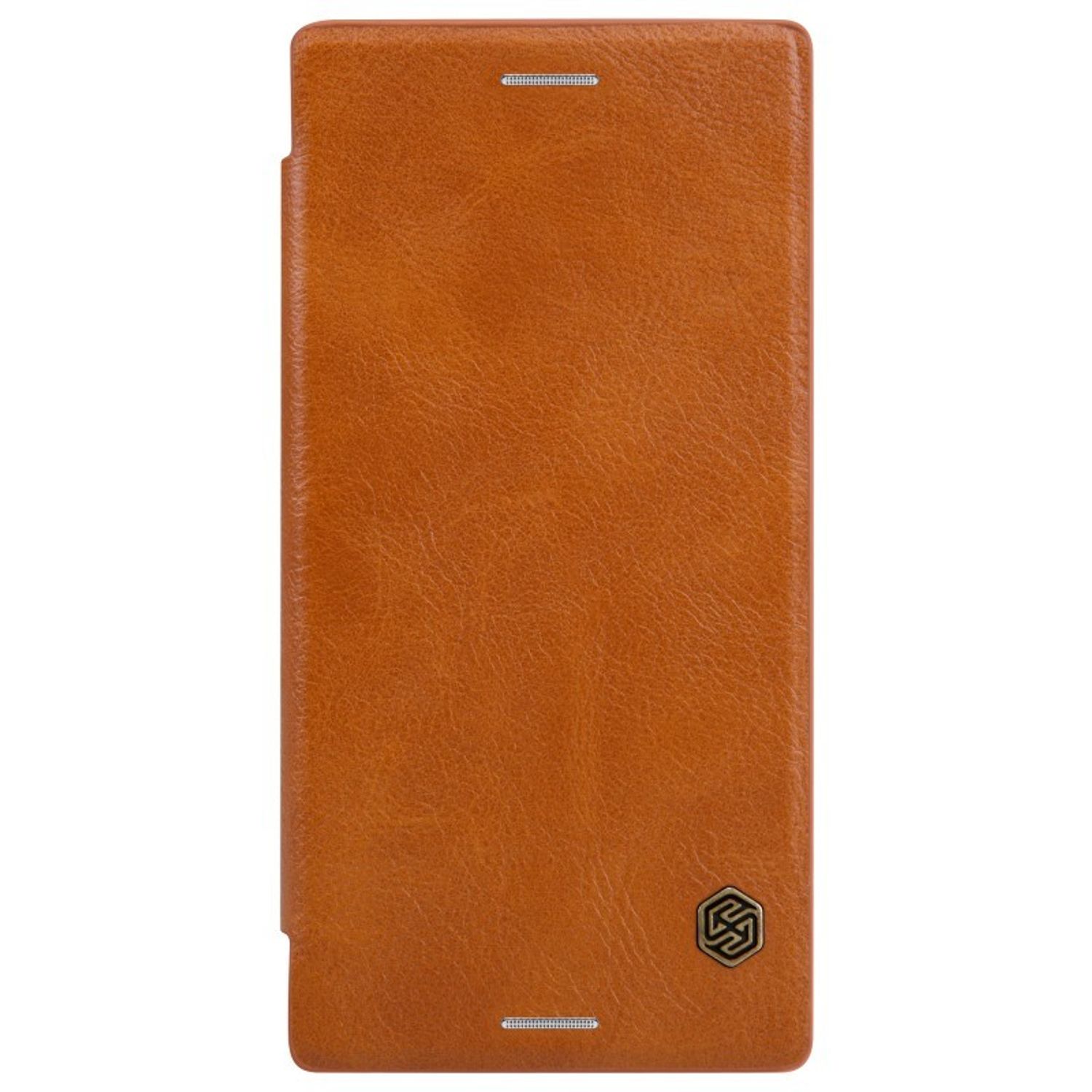 Husa Nillkin - Qin Leather Case - Xiaomi Redmi Note 11 / Poco M4 Pro - Brown fotografia produsului