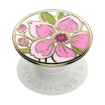 Accesoriu popsockets pentru dispozitive mobile - popgrip - enamel cherry blossom