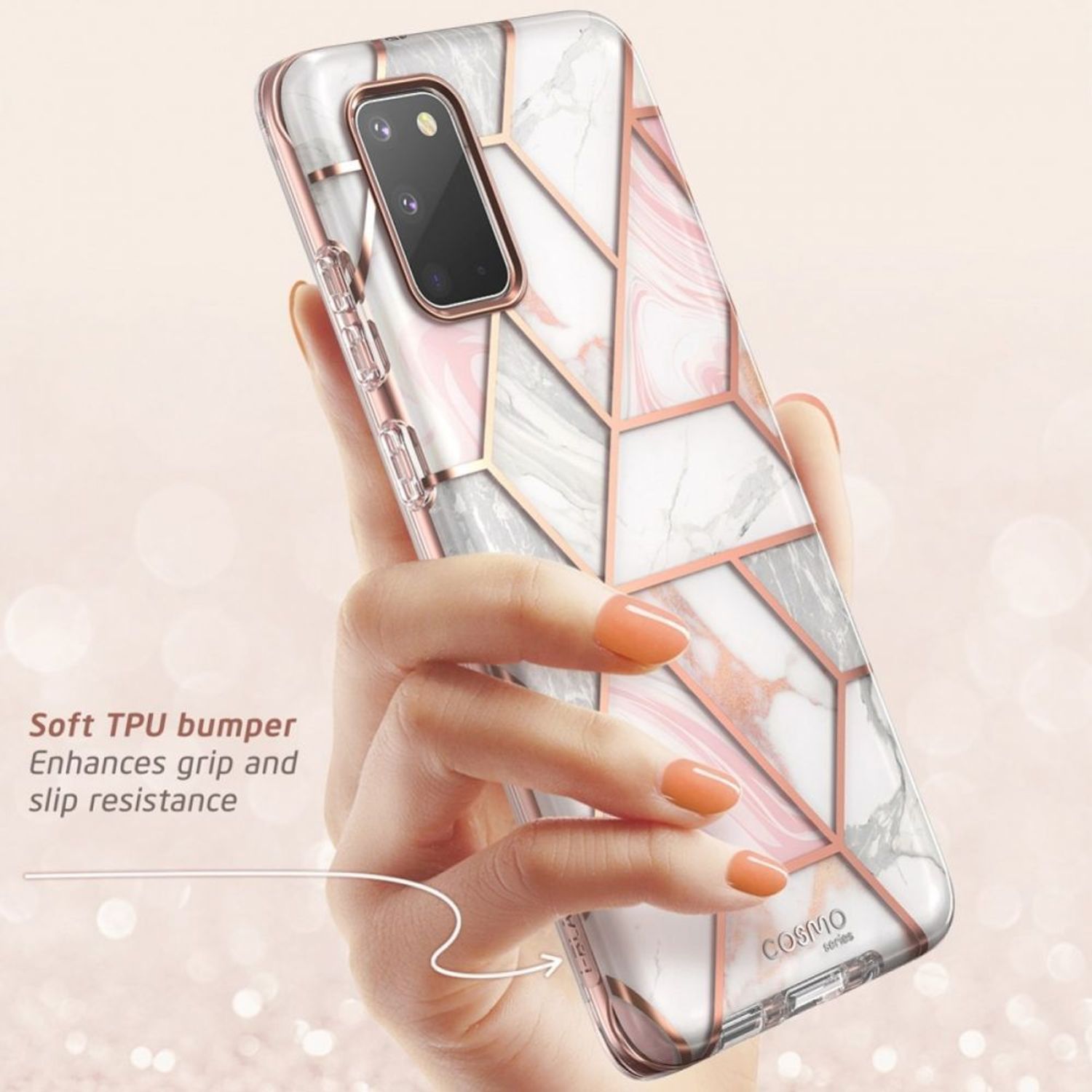Husa premium i-Blason - Cosmo - Samsung Galaxy S20 - Marble fotografia produsului View 3 L
