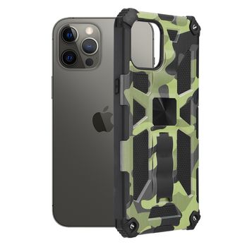 Husa antisoc techsuit - blazor series - iphone 12 pro max - camo lime