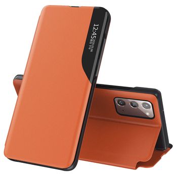 Husa tip carte techsuit - efold series - samsung galaxy note 20 - orange