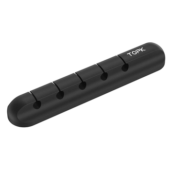 Organizator cabluri topk cu 5 clips-uri, negru