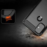 Husa Techsuit - Carbon Silicone - Oneplus Nord N10 5G - Black fotografia produsului View 3 S