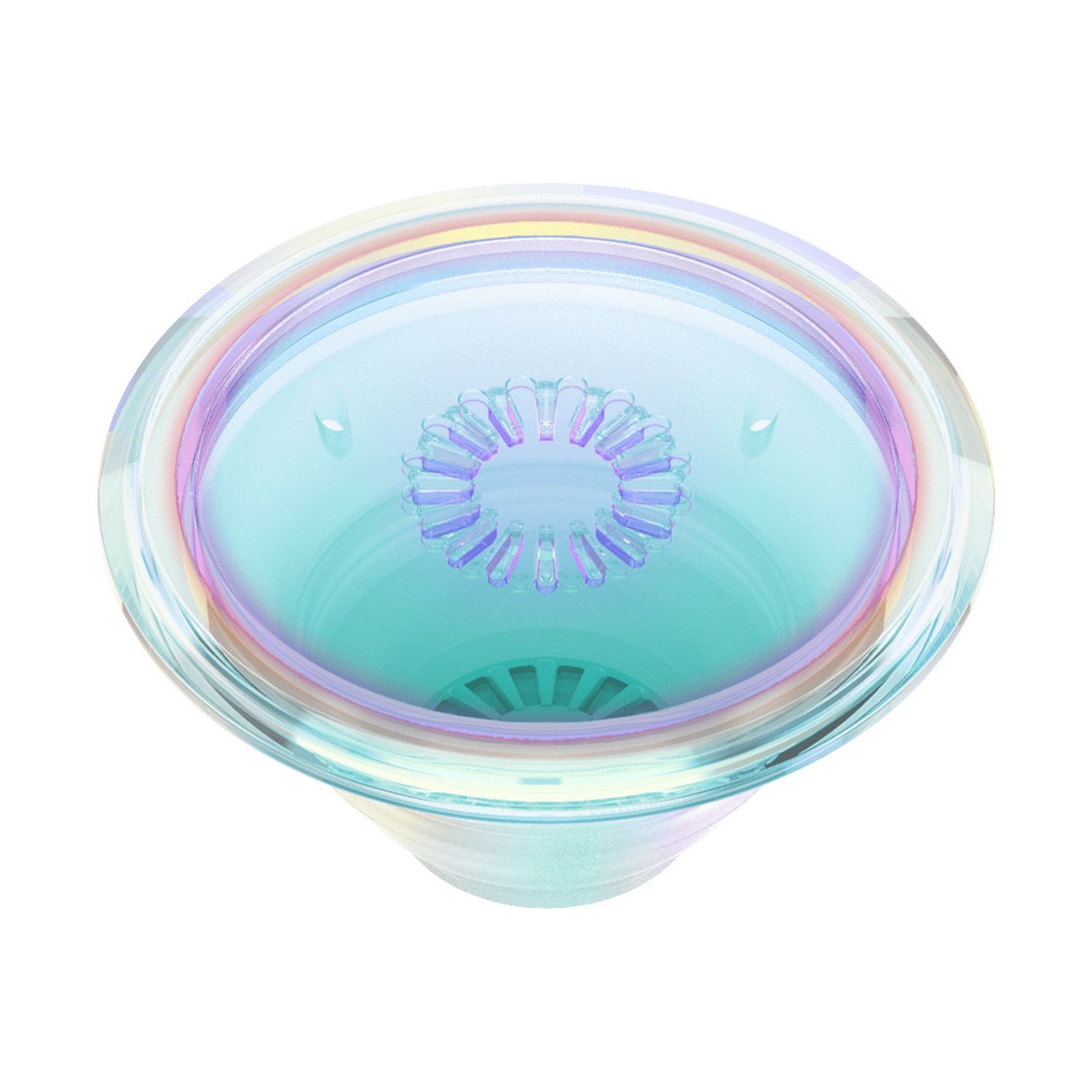 Accesoriu Popsockets pentru dispozitive mobile - PopGrip - Iridescent Clear fotografia produsului View 3 L