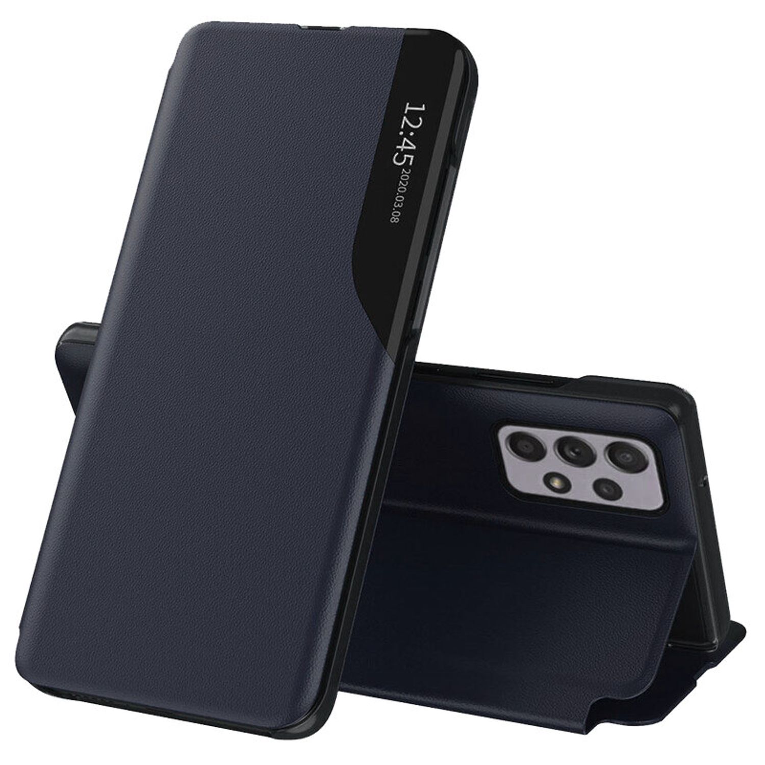 Husa tip carte Techsuit - eFold Series - Samsung Galaxy A32 4G - Dark Blue fotografia produsului