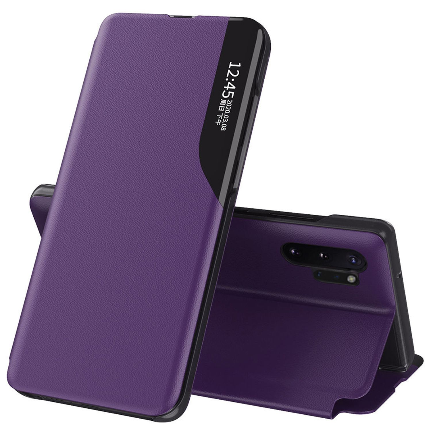Husa tip carte Techsuit - eFold Series - Samsung Galaxy Note 10 Plus - Purple fotografia produsului