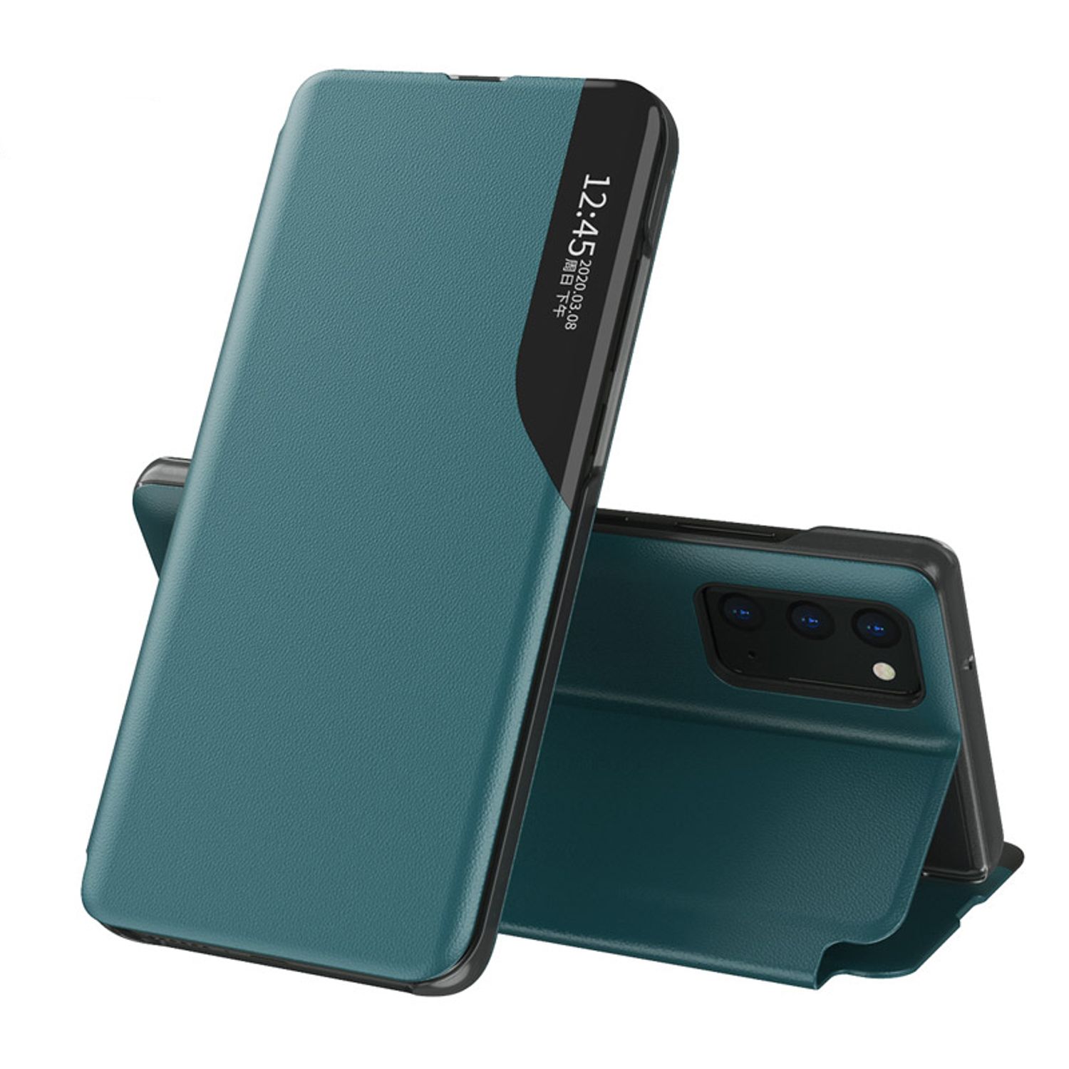 Husa tip carte Techsuit - eFold Series - Samsung Galaxy Note 20 Ultra - Dark Green fotografia produsului