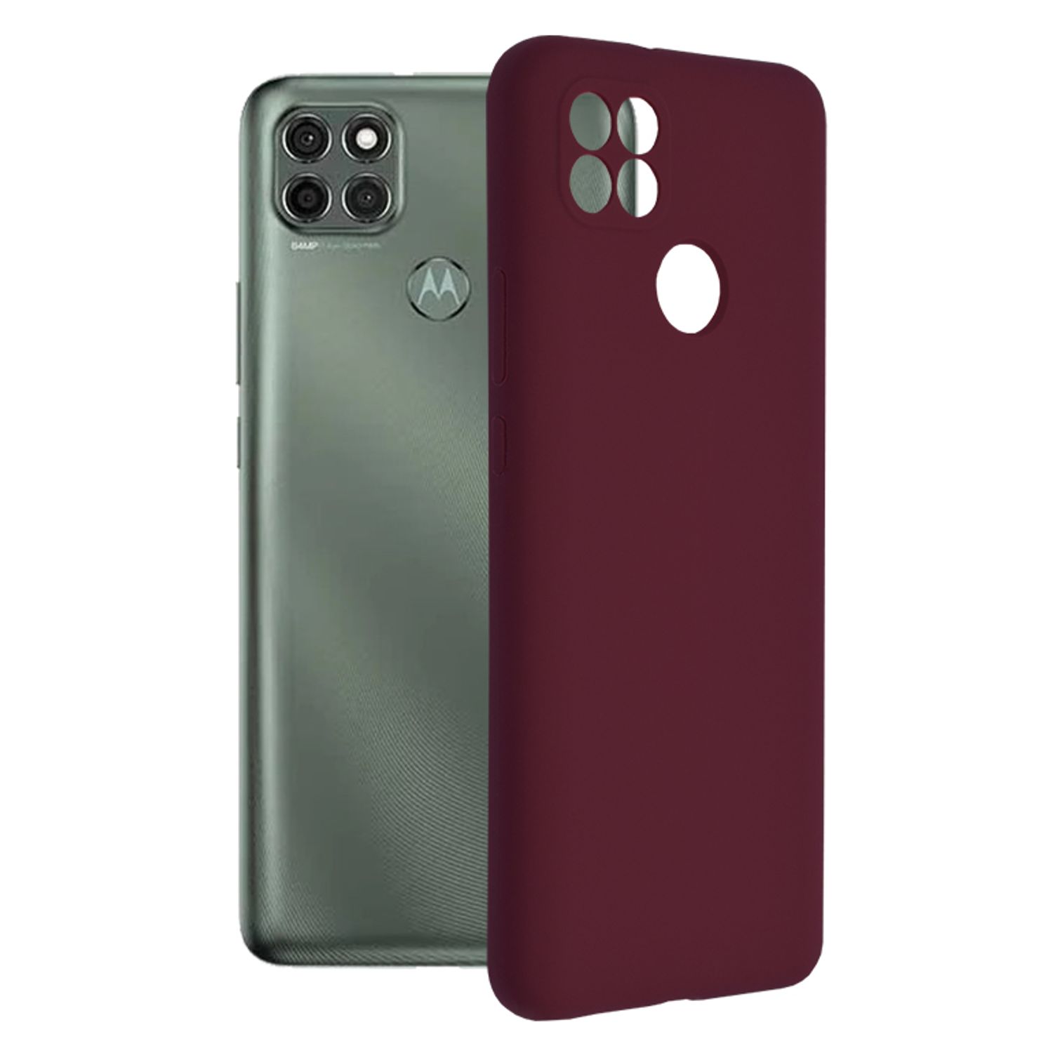 Husa premium Techsuit - Soft Edge Silicone - Motorola Moto G9 Power - Plum Violet fotografia produsului