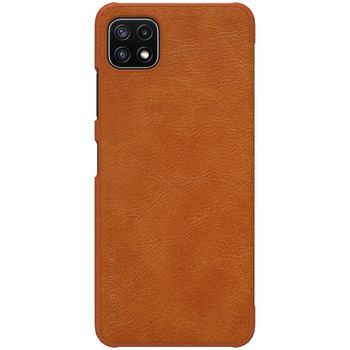 Husa nillkin - qin leather case - samsung galaxy a22 5g - brown