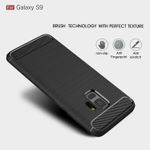 Husa Techsuit - Carbon Silicone - Samsung Galaxy S9 - Black fotografia produsului View 3 S