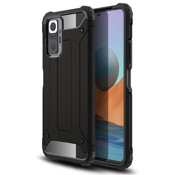 Husa techsuit - hybrid armor - xiaomi redmi note 10 pro - black