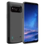 Husa cu acumulator Techsuit - Samsung Galaxy S8 Plus - 6500 mAh - Black fotografia produsului