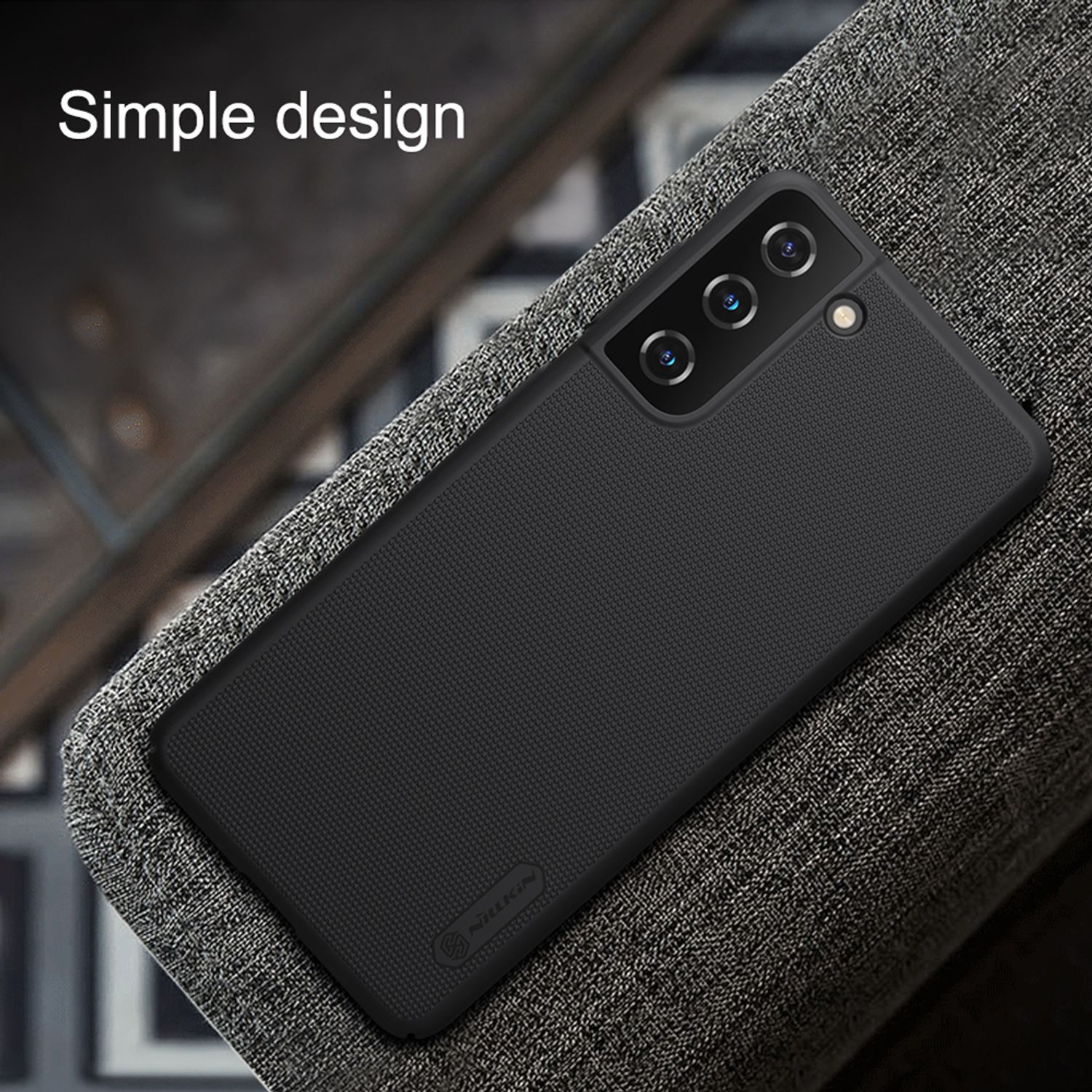 Husa Nillkin - Super Frosted Shield - Samsung Galaxy S21 Plus - Blue fotografia produsului View 3 L