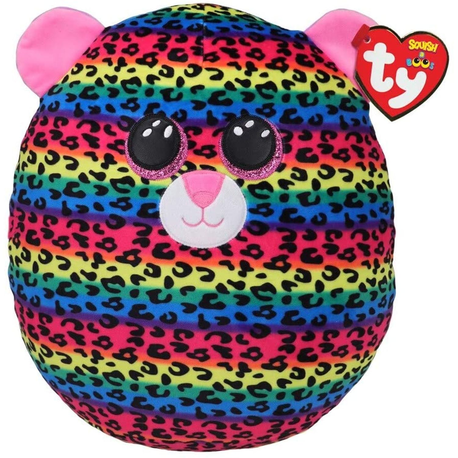 Jucarie Ty, Squish-a-Boos, leopardul Dotty, 30 cm, multicolor fotografia produsului