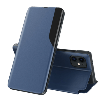 Husa tip carte techsuit - efold series - iphone 12 mini - dark blue