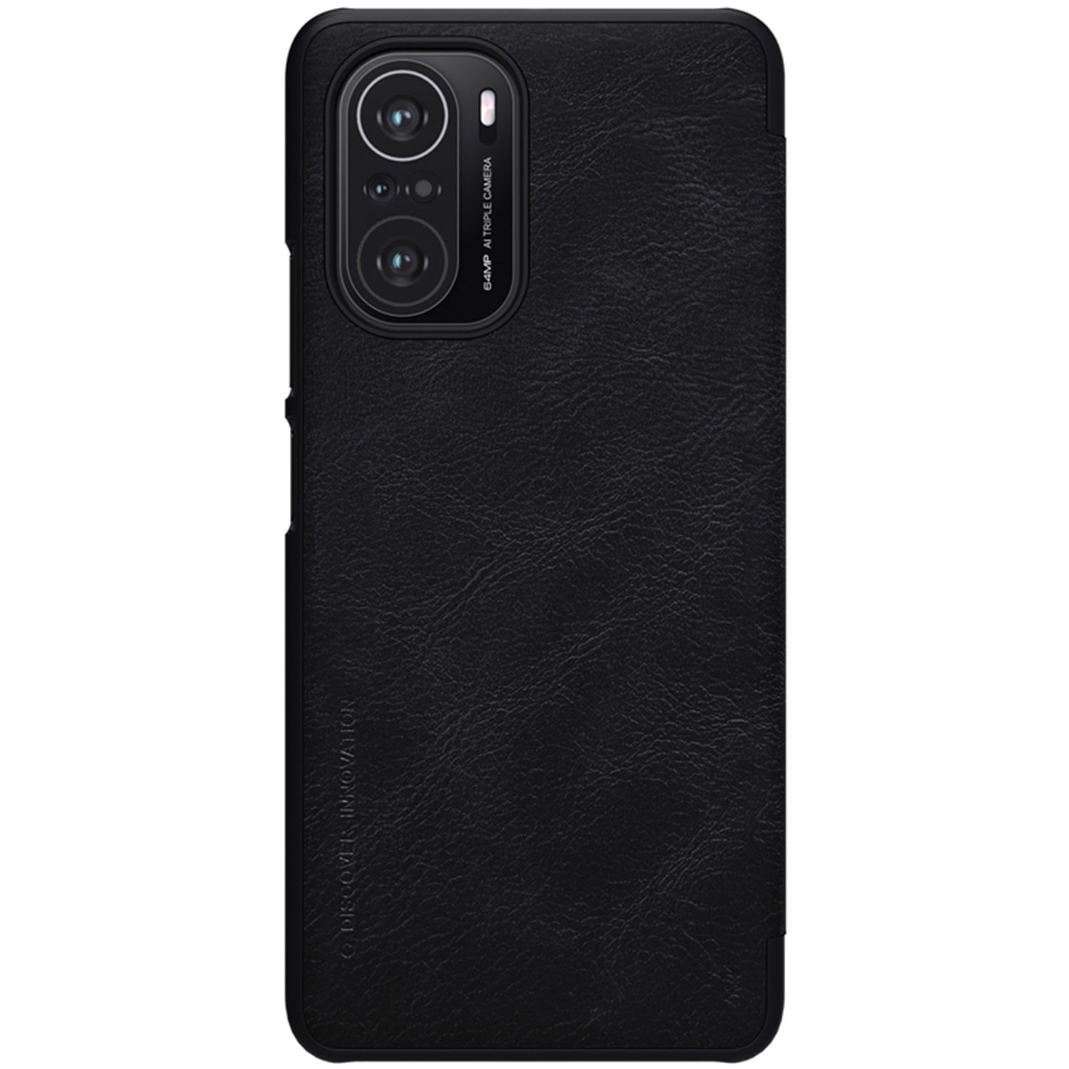 Husa Nillkin - Qin Leather Case - Xiaomi Poco F3 - Black fotografia produsului