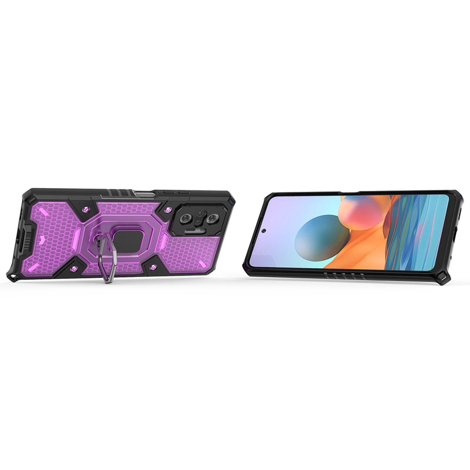 Husa Techsuit - Honeycomb Armor - Xiaomi Redmi Note 10 Pro - violet fotografia produsului View 2 L