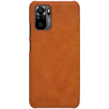 Husa nillkin - qin leather case - xiaomi redmi note 10 / 10s - brown