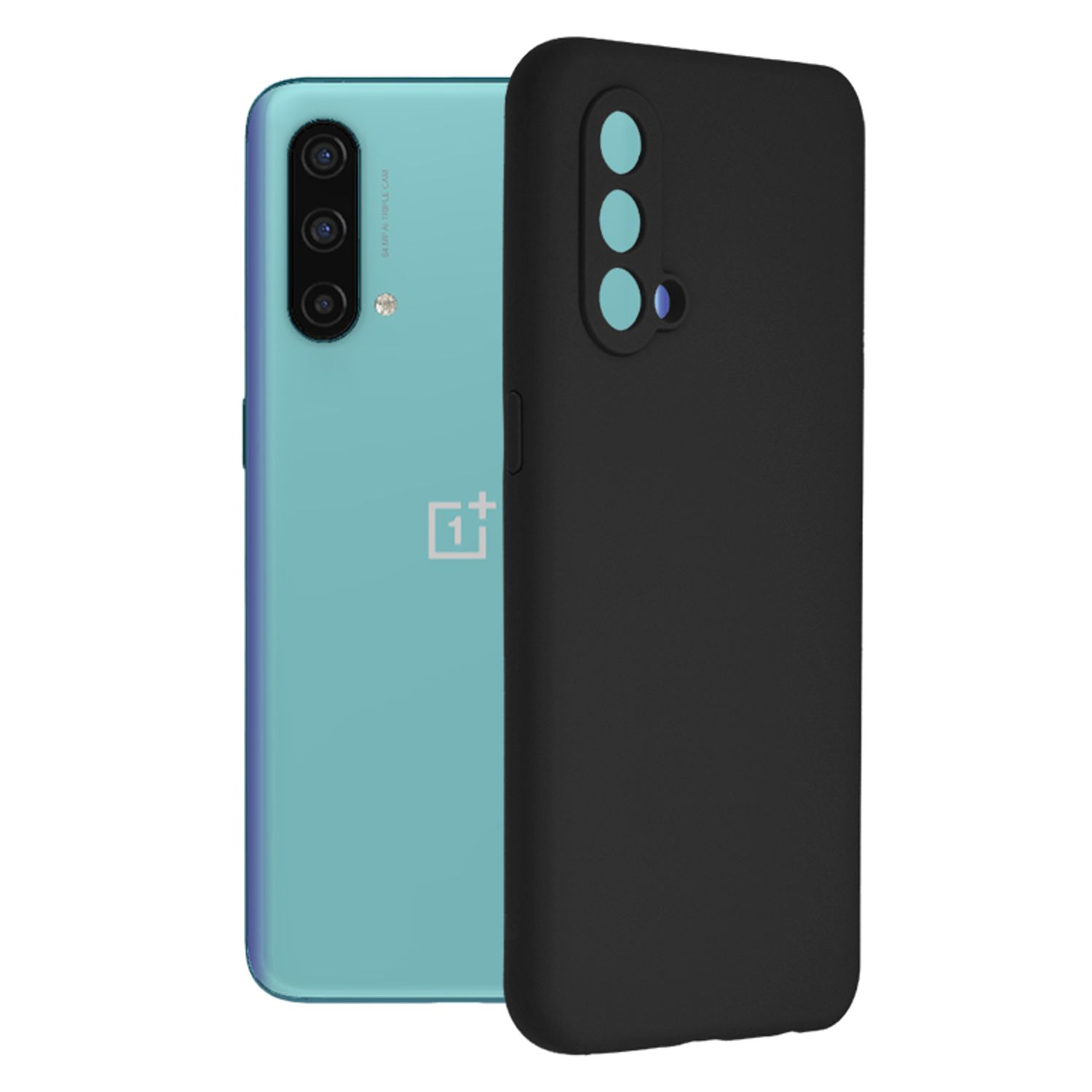 Husa premium Techsuit - Soft Edge Silicone - Oneplus Nord CE 5G - Black fotografia produsului