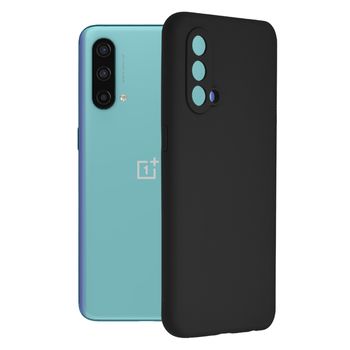 Husa premium techsuit - soft edge silicone - oneplus nord ce 5g - black