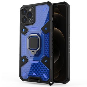 Husa techsuit - honeycomb armor - iphone 12 pro max - albastru