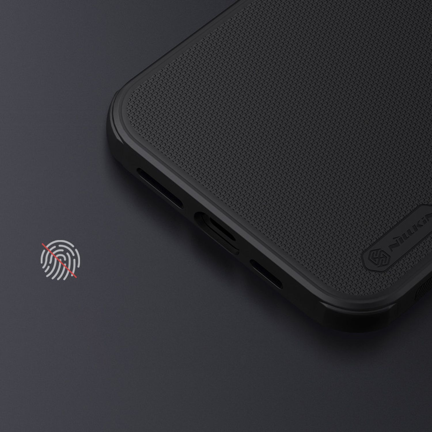 Husa Nillkin - Super Frosted Shield Pro - iPhone 13 Pro Max - Black fotografia produsului View 3 L