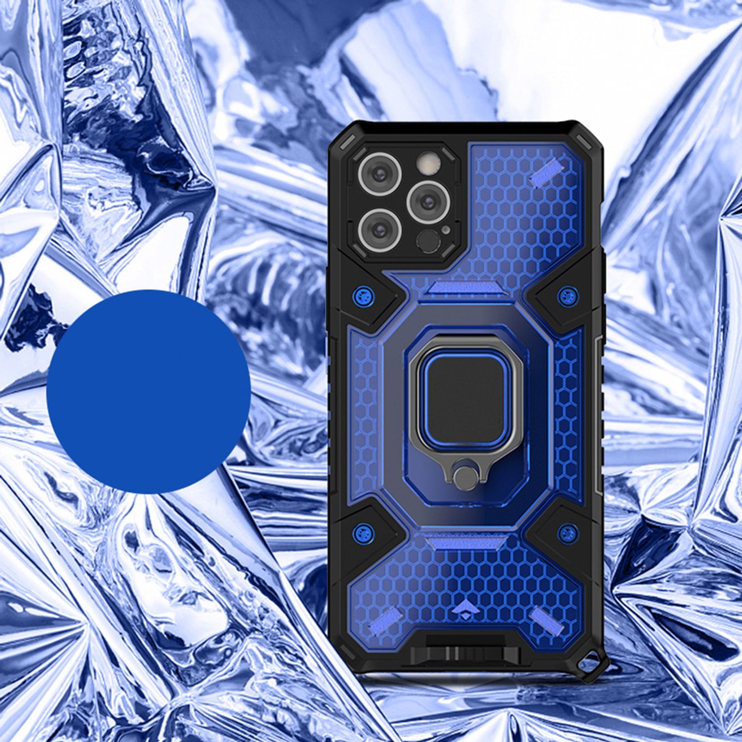 Husa Techsuit - Honeycomb Armor - iPhone 12 Pro Max - albastru fotografia produsului View 2 L