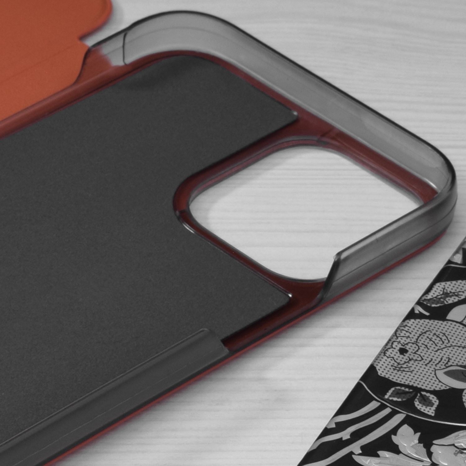 Husa tip carte Techsuit - eFold Series - iPhone 13 Pro Max - Orange fotografia produsului View 3 L