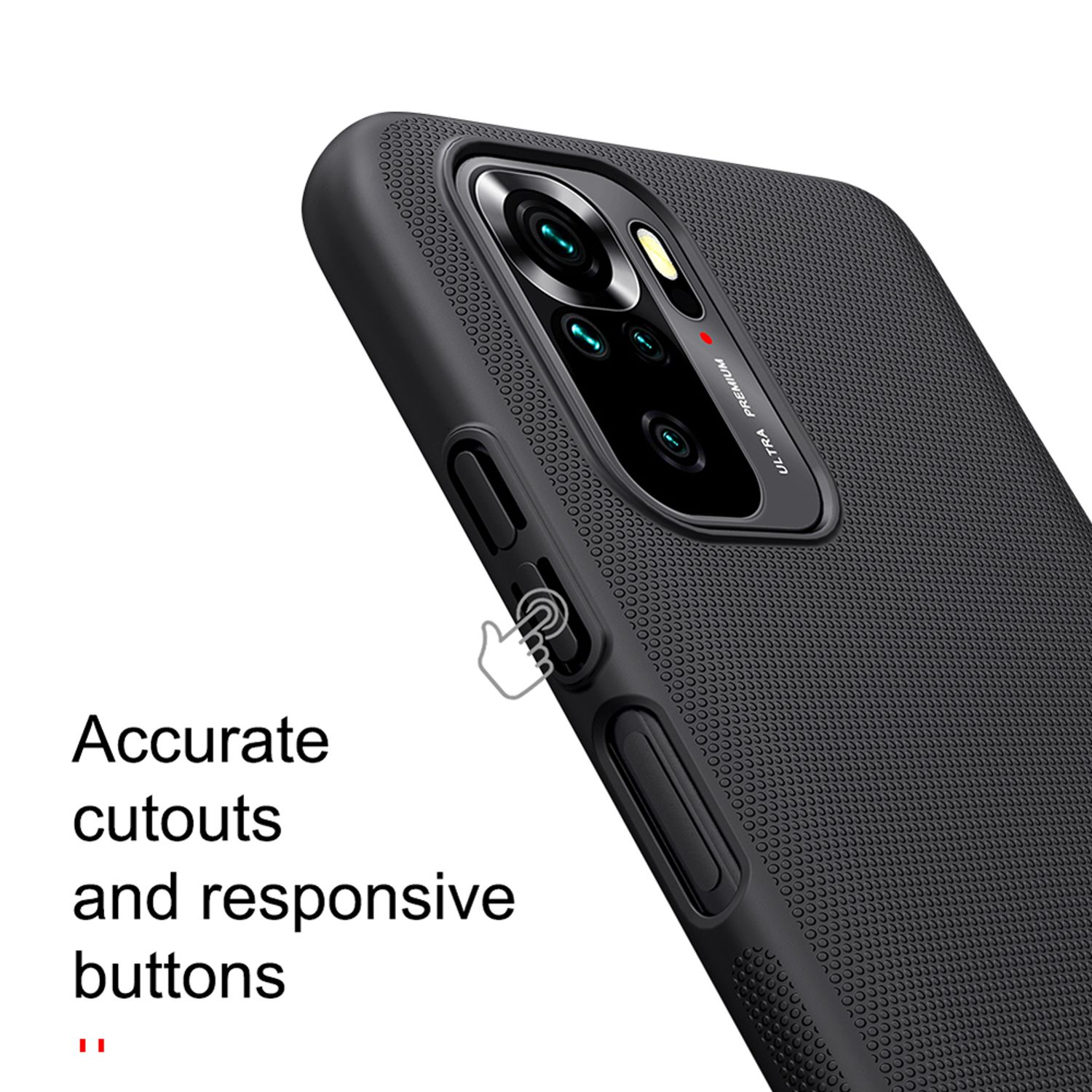 Husa Nillkin - Super Frosted Shield - Xiaomi Redmi Note 10 / Note 10S - Blue fotografia produsului View 2 L