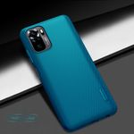 Husa Nillkin - Super Frosted Shield - Xiaomi Redmi Note 10 / Note 10S - Blue fotografia produsului View 3 S
