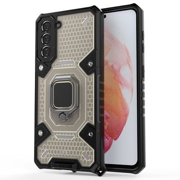 Husa techsuit - honeycomb armor - samsung galaxy s21 fe - negru