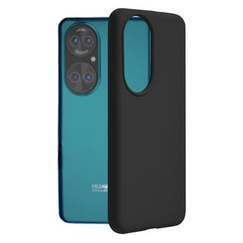 Husa premium techsuit - soft edge silicone - huawei p50 - black