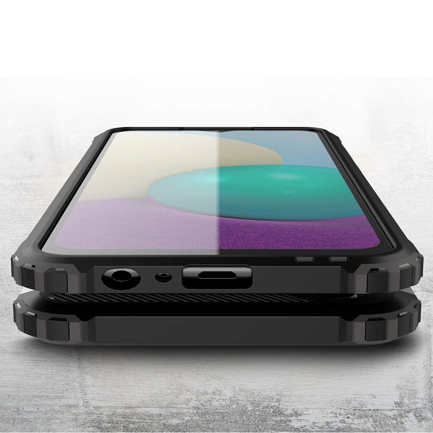 Husa Techsuit - Hybrid Armor - Samsung Galaxy A02 / M02 - Black fotografia produsului View 2 L