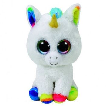 Jucarie de plus ty plus, pixy unicorn alb, 15 cm