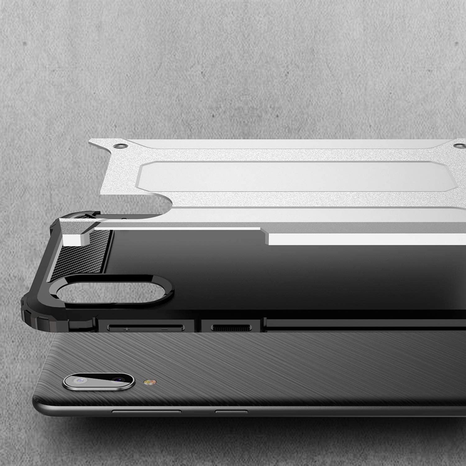 Husa Techsuit - Hybrid Armor - Samsung Galaxy A02 / M02 - Black fotografia produsului View 3 L