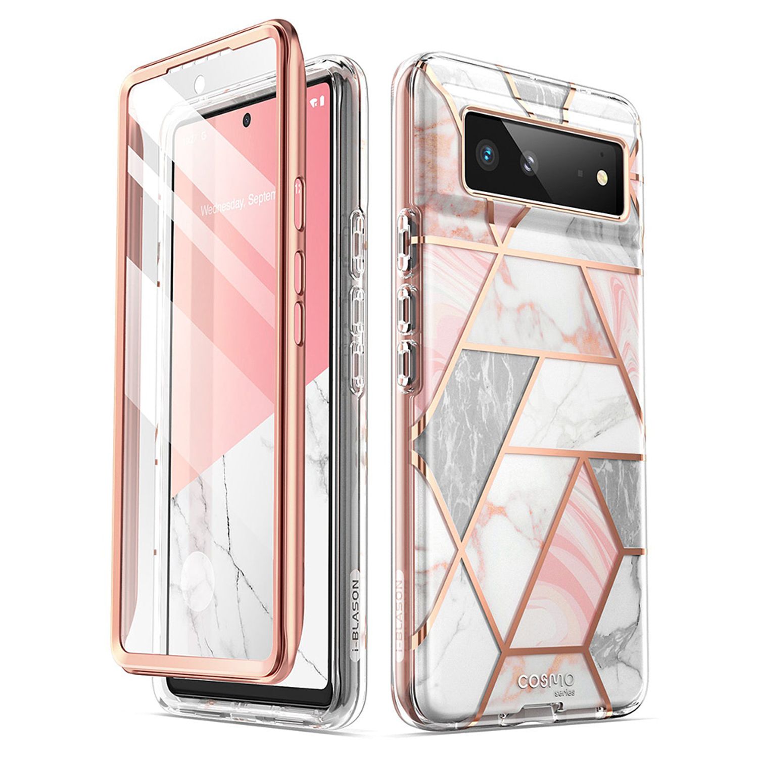 Husa premium i-Blason - Cosmo - Google Pixel 6 - Marble fotografia produsului