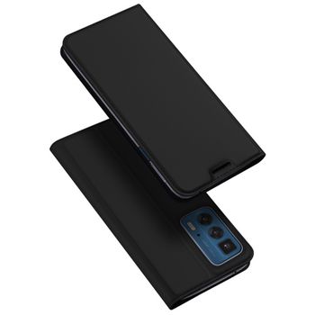 Husa tip carte dux ducis - skin pro - motorola moto edge 20 pro - black