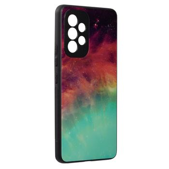 Husa cu spate din sticla techsuit - glaze series - samsung galaxy a53 5g - fiery ocean