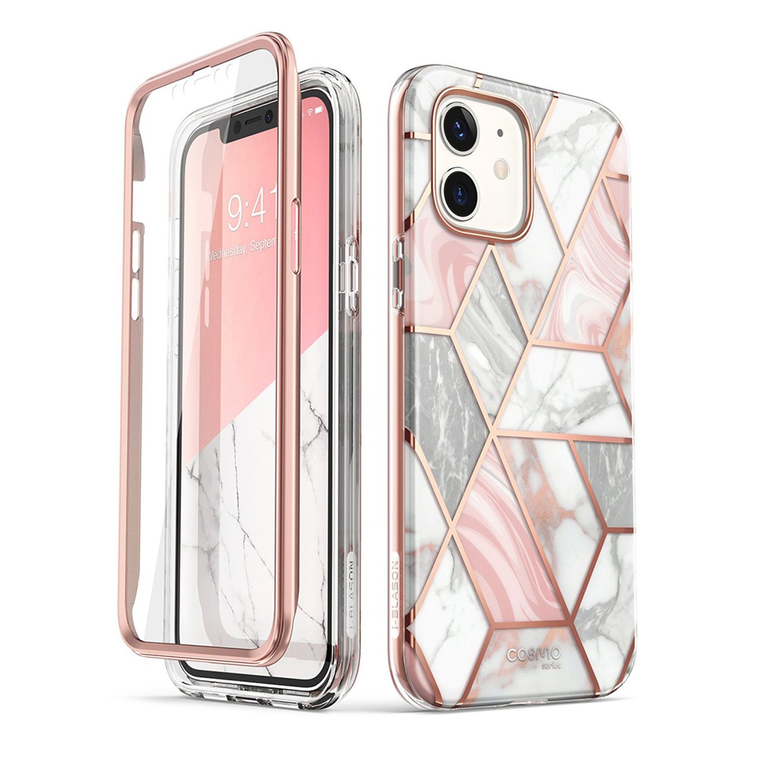 Husa premium i-Blason - Cosmo - iPhone 12 / 12 Pro - Marble fotografia produsului