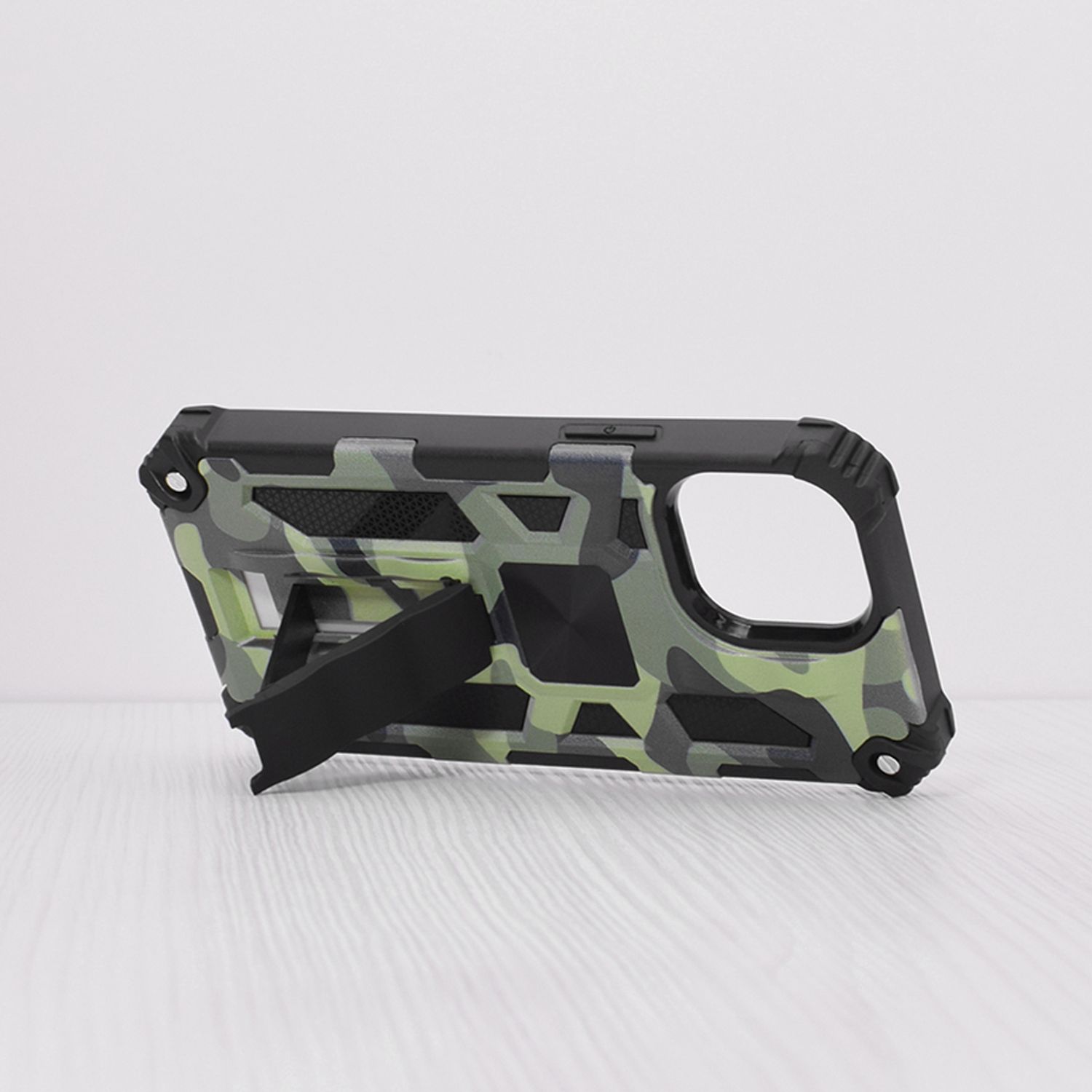 Husa antisoc Techsuit - Blazor Series - iPhone 13 Mini - Camo Lime fotografia produsului View 2 L